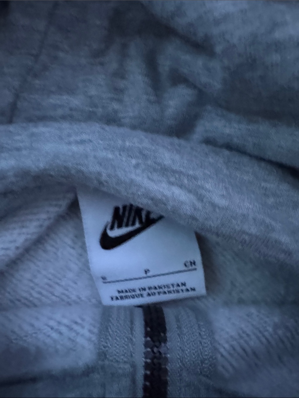 Nike Kids Grey Full-Zip Hoodie Sweatshirt - Picture 2 of 2